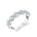 Shared Prong Wedding Band - 2.00 CT