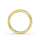 Flush Set Spaced Diamond Wedding Ring
