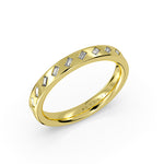 Flush Set Baguette Diamond Wedding Ring