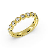 Diamond Bead Wedding Ring - 0.46 CT