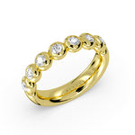 Diamond Bead Wedding Ring - 0.6 CT