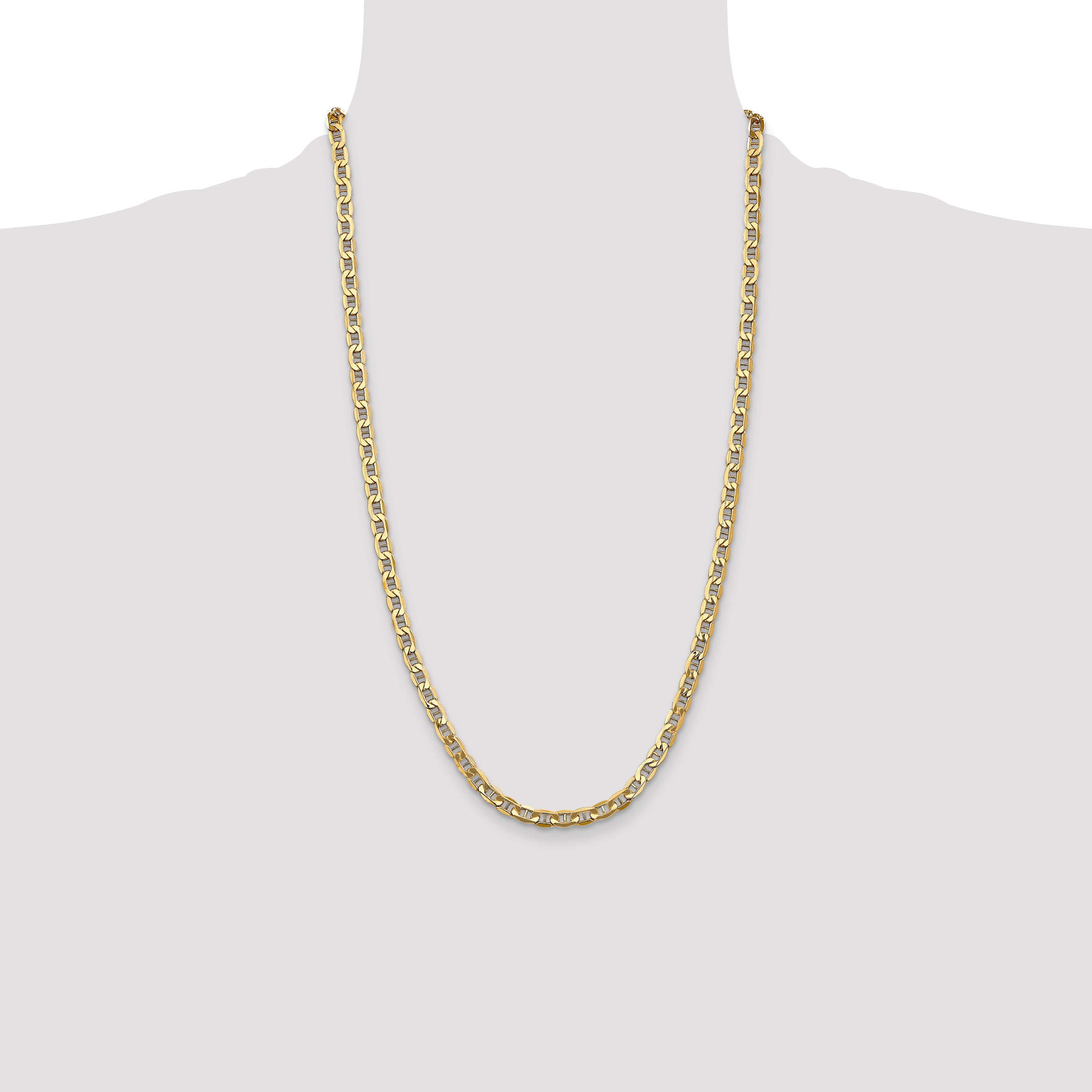 14k 4.75mm Semi-Solid Anchor Chain