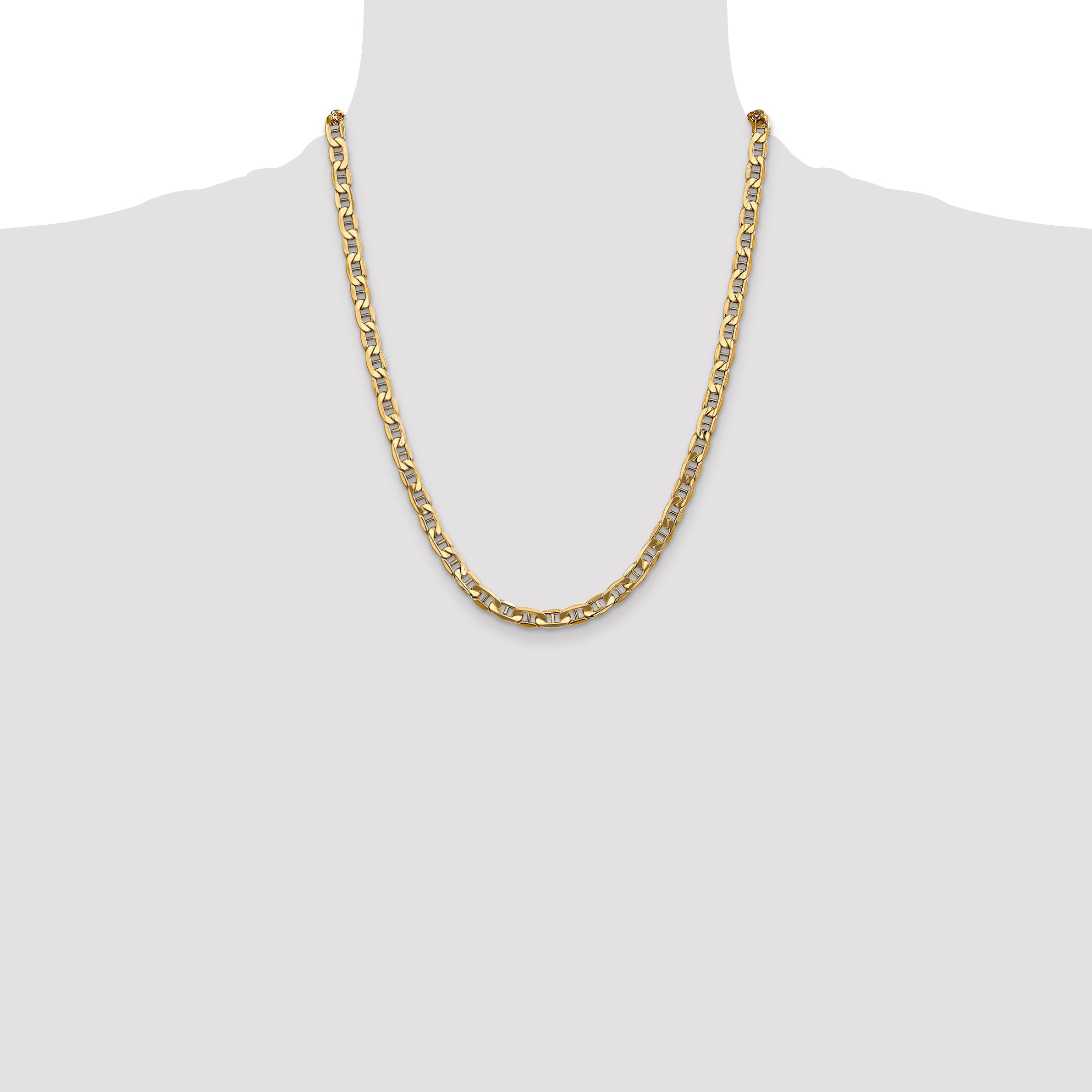 14k 5.5mm Semi-Solid Anchor Chain