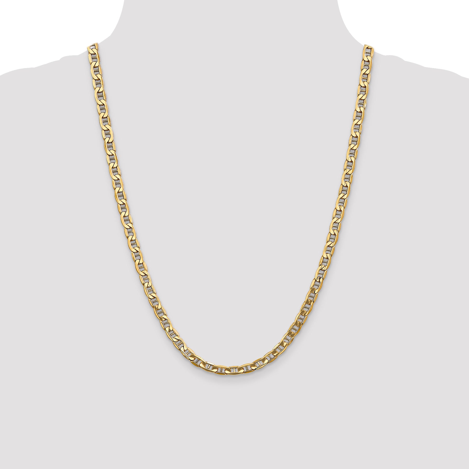 14k 5.5mm Semi-Solid Anchor Chain