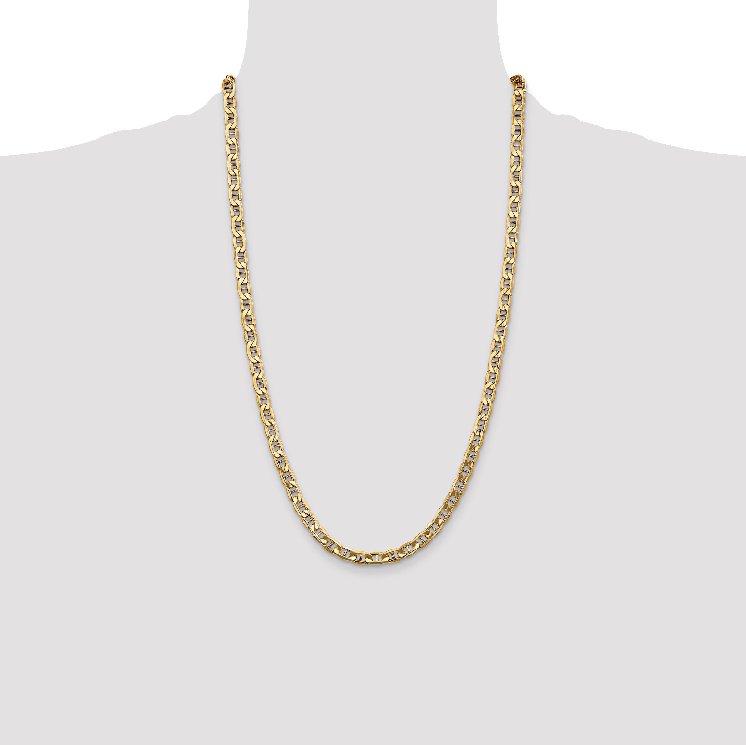 14k 5.5mm Semi-Solid Anchor Chain