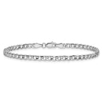 14k White Gold 4.3mm Semi-Solid Curb Chain