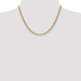 14k 4.3mm Semi-Solid Curb Chain