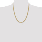 14k 4.3mm Semi-Solid Curb Chain