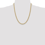 14k 4.3mm Semi-Solid Curb Chain