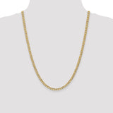 14k 4.3mm Semi-Solid Curb Chain