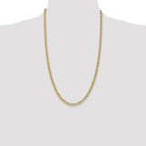 14k 4.3mm Semi-Solid Curb Chain