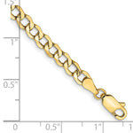 14k 4.3mm Semi-Solid Curb Chain