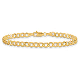 14k 4.3mm Semi-Solid Curb Chain