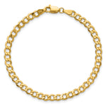 14k 4.3mm Semi-Solid Curb Chain Anklet