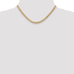 14k 5.25mm Semi-Solid Curb Chain