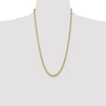 14k 5.25mm Semi-Solid Curb Chain
