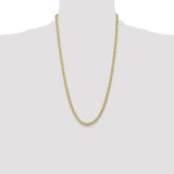 14k 5.25mm Semi-Solid Curb Chain