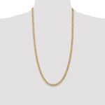 14k 5.25mm Semi-Solid Curb Chain