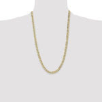 14k 6.5mm Semi-Solid Curb Chain