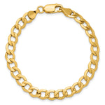 14k 6.5mm Semi-Solid Curb Chain