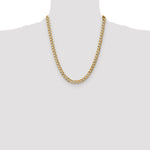 14k 7mm Semi-Solid Curb Chain