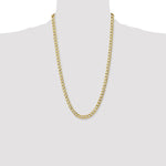 14k 7mm Semi-Solid Curb Chain