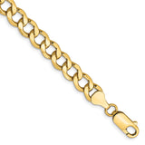 14k 7mm Semi-Solid Curb Chain