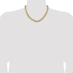 14k 9mm Semi-Solid Curb Chain