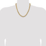 14k 9mm Semi-Solid Curb Chain
