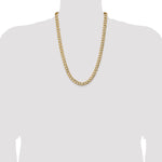 14k 9mm Semi-Solid Curb Chain