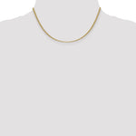 14k 2.4mm Semi-Solid Anchor Chain