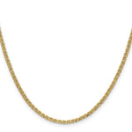 14k 2.4mm Semi-Solid Anchor Chain