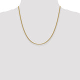 14k 2.4mm Semi-Solid Anchor Chain