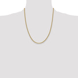 14k 2.4mm Semi-Solid Anchor Chain