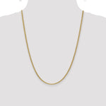 14k 2.4mm Semi-Solid Anchor Chain