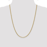 14k 2.4mm Semi-Solid Anchor Chain