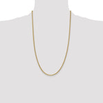 14k 2.4mm Semi-Solid Anchor Chain