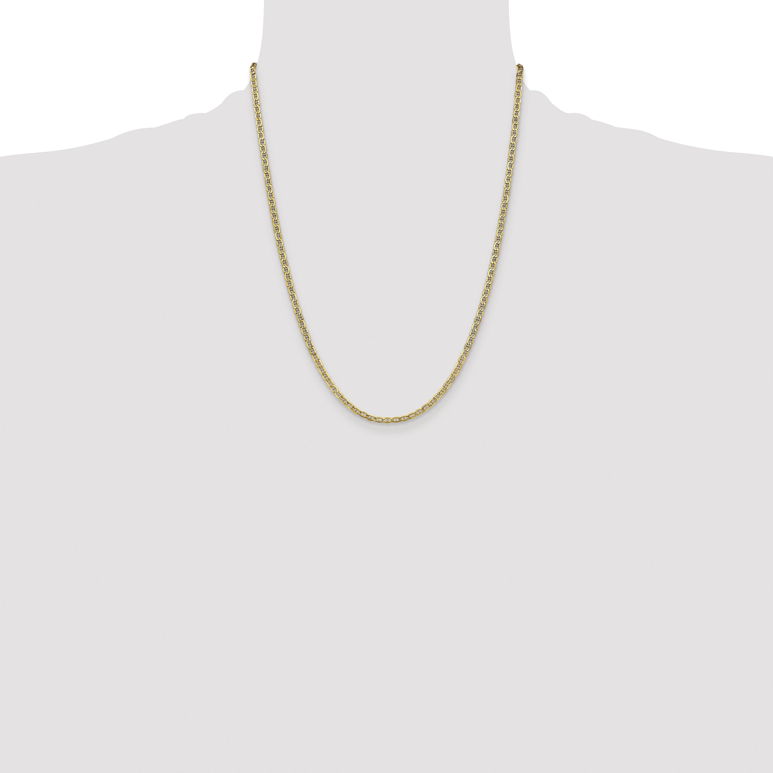 14k 3.2mm Semi-Solid Anchor Chain