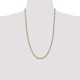 14k 3.2mm Semi-Solid Anchor Chain