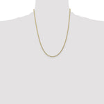14k 2.5mm Semi-Solid Curb Chain
