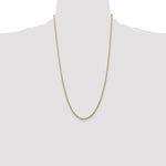 14k 2.5mm Semi-Solid Curb Chain