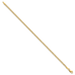 14k 2.5mm Semi-Solid Curb Chain