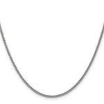 14k White Gold 2mm Semi-solid 3-Wire Wheat Chain