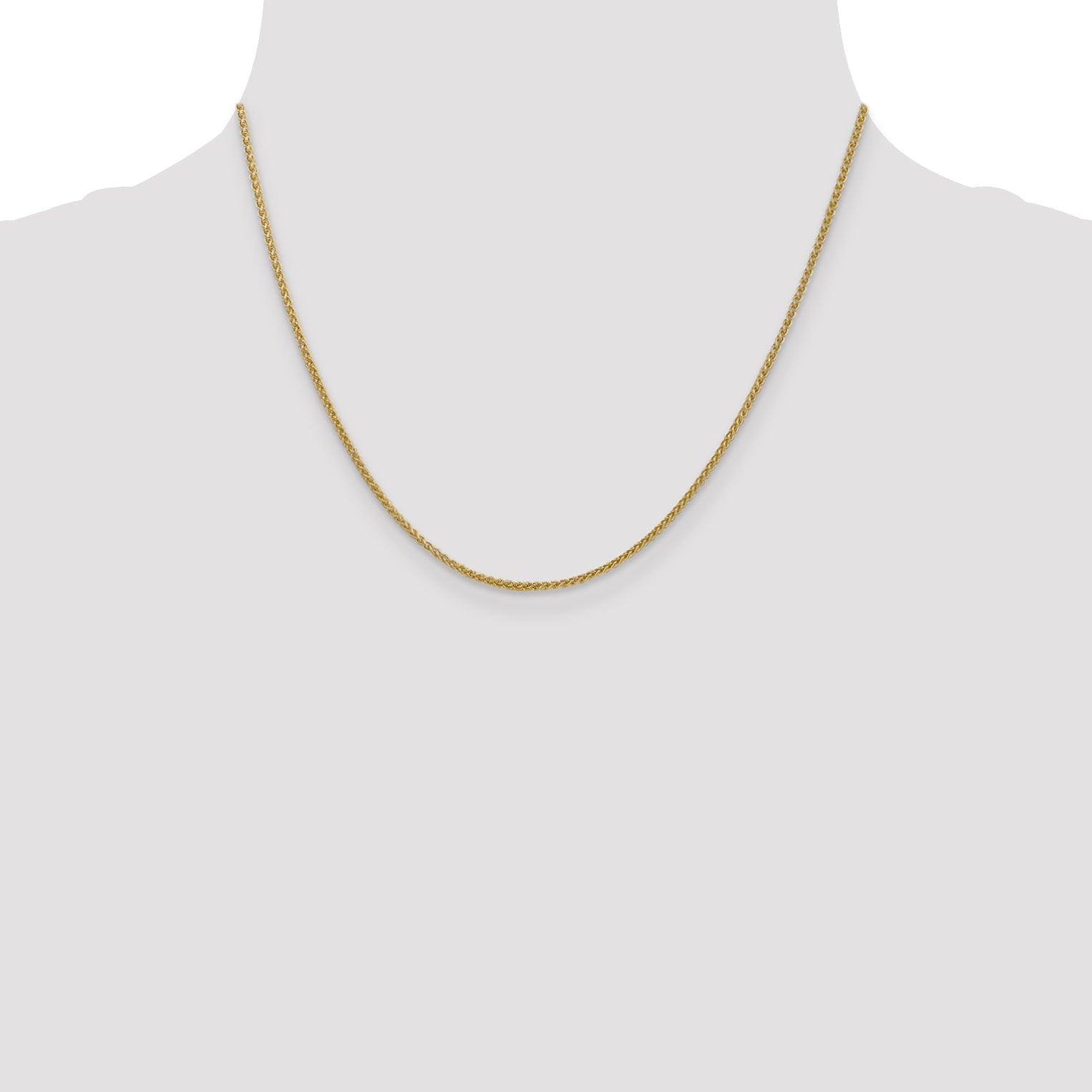 14k 1.55mm Semi-Solid Wheat Chain