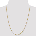 14k 1.55mm Semi-Solid Wheat Chain