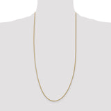 14k 1.55mm Semi-Solid Wheat Chain