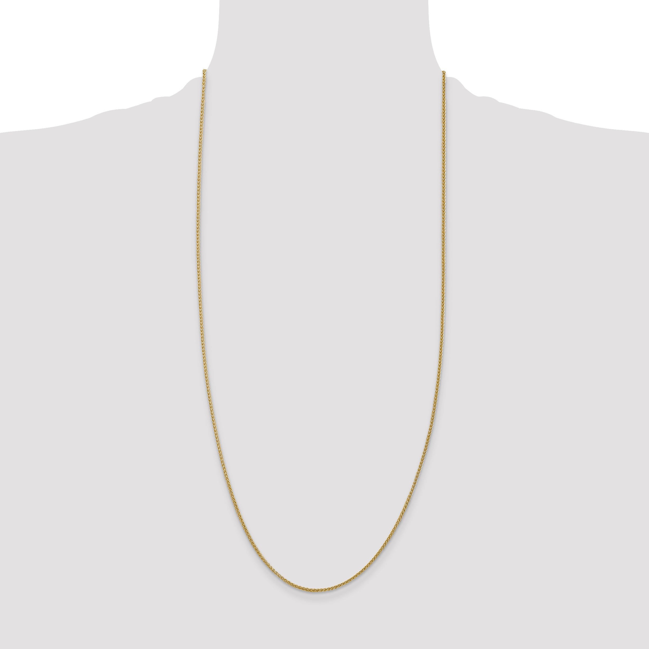 14k 1.55mm Semi-Solid Wheat Chain