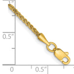 14k 1.55mm Semi-Solid Wheat Chain Anklet