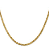 14k 3.3mm D/C Semi-Solid Chain