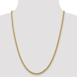 14k 3.3mm D/C Semi-Solid Chain